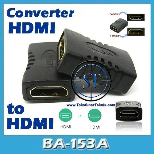 Jual Gender HDMI Coupler Female Plug And Play Barel HDMI Sambungan HDMI ...