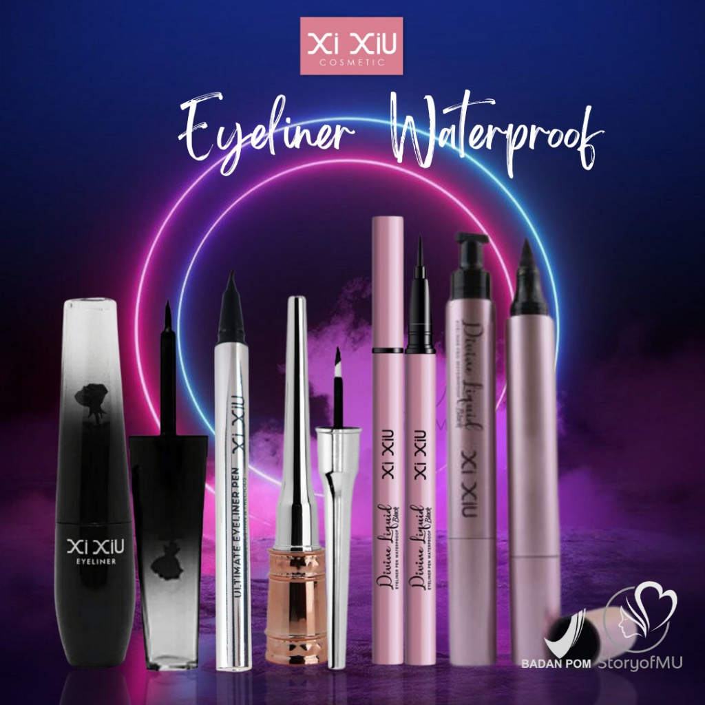 Jual XI XIU Divine Liquid Eyeliner Pen Winged Stamp Waterproof