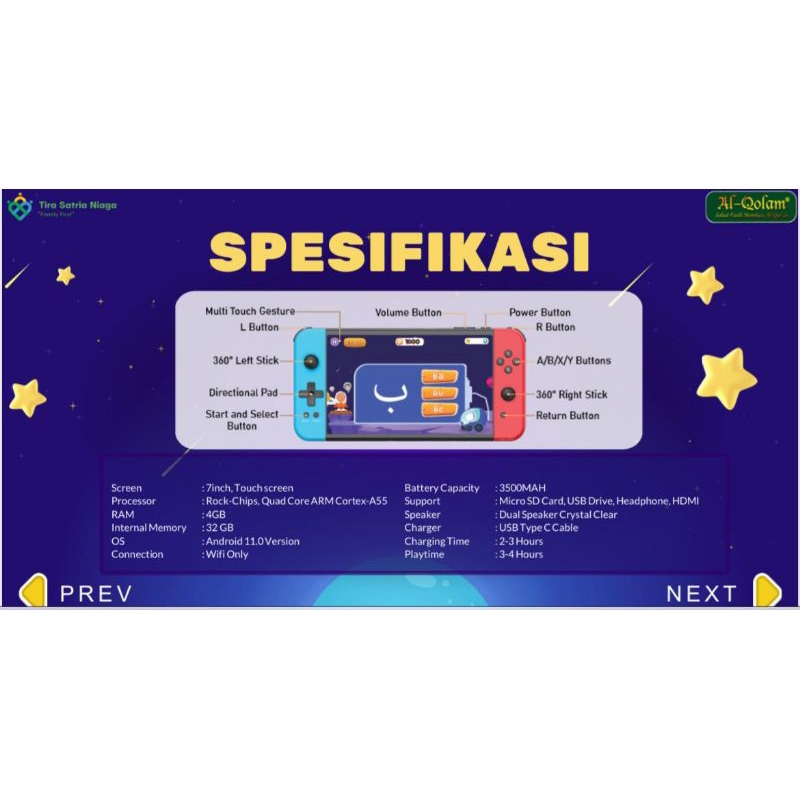 Jual Hafiz Genius/tab anak/mainan edukasi/gameboy/game islami | Shopee ...