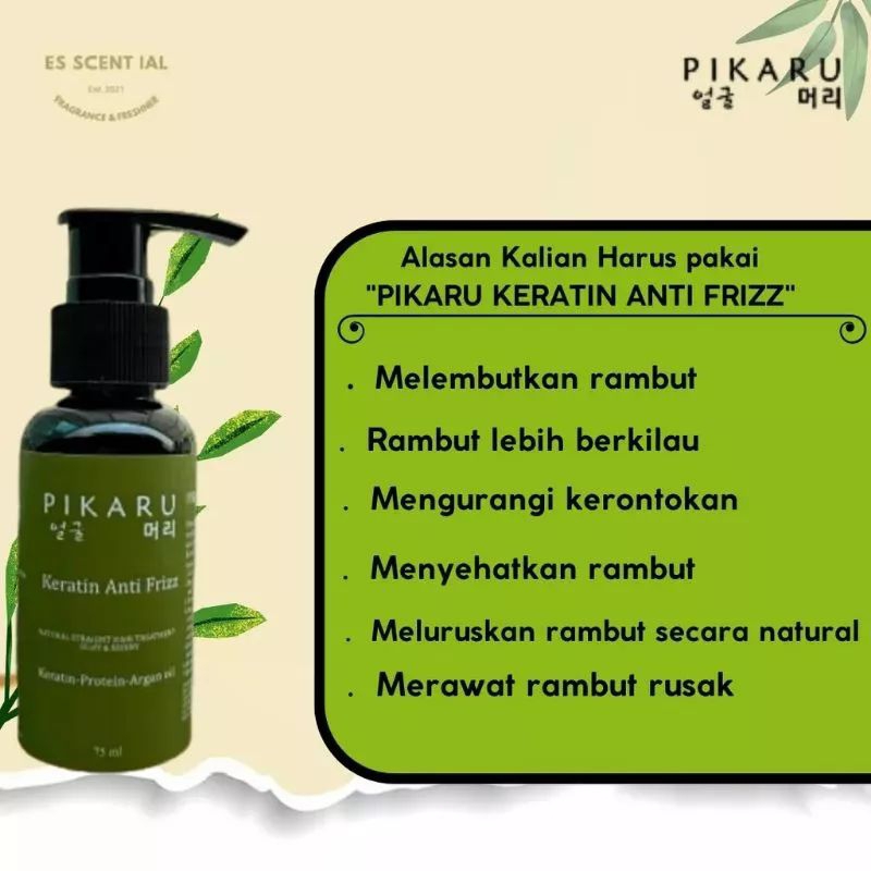 Jual Pikaru Keratin Anti Frizz - Keratin Hair Treatment - Keratin