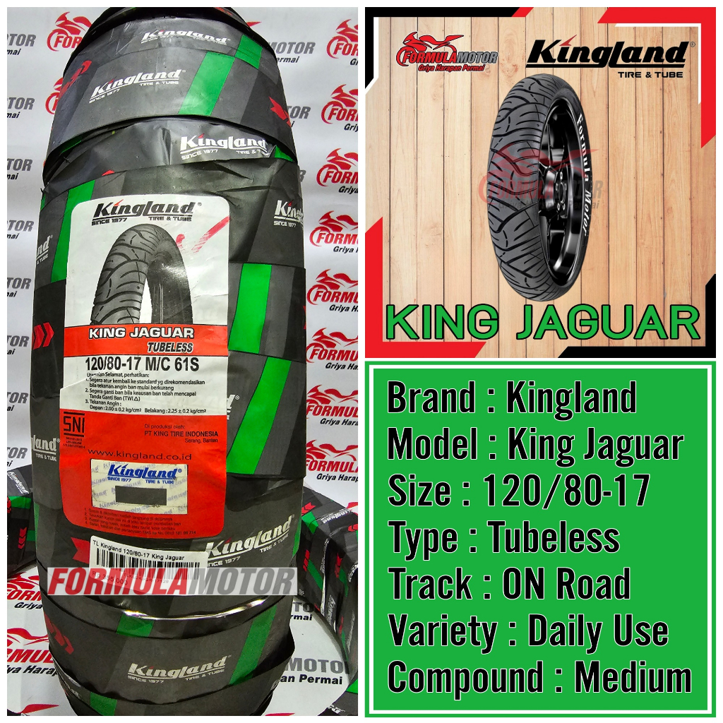 Jual Ban Kingland King Jaguar Ring Tubeless Ban Belakang