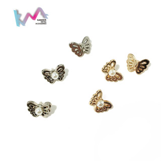 Jual KANDER Alloy Tiny Button 10.5mm Kancing Hias Butterfly Kancing ...