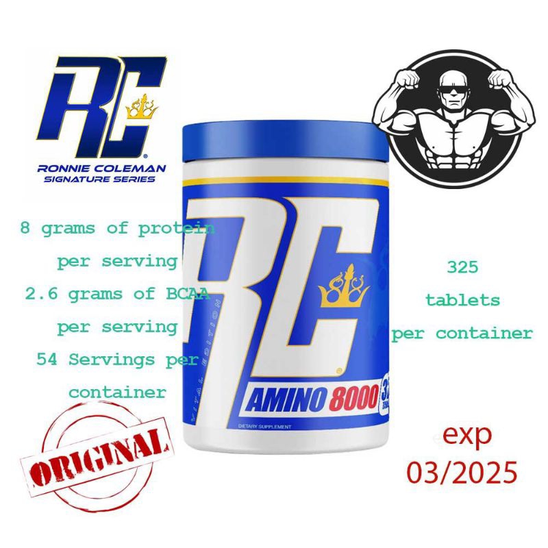 Jual Ronnie Coleman Signature Series Amino 8000 325 tablets | Shopee ...