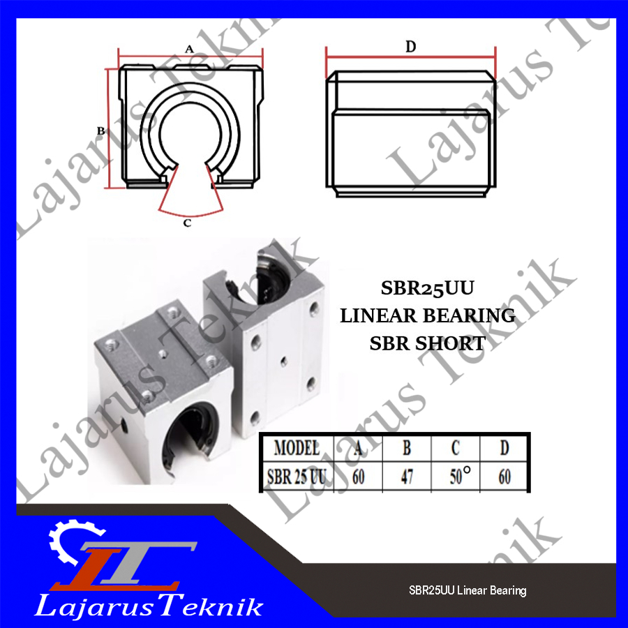 Jual SBR25UU Linear Bearing | Shopee Indonesia