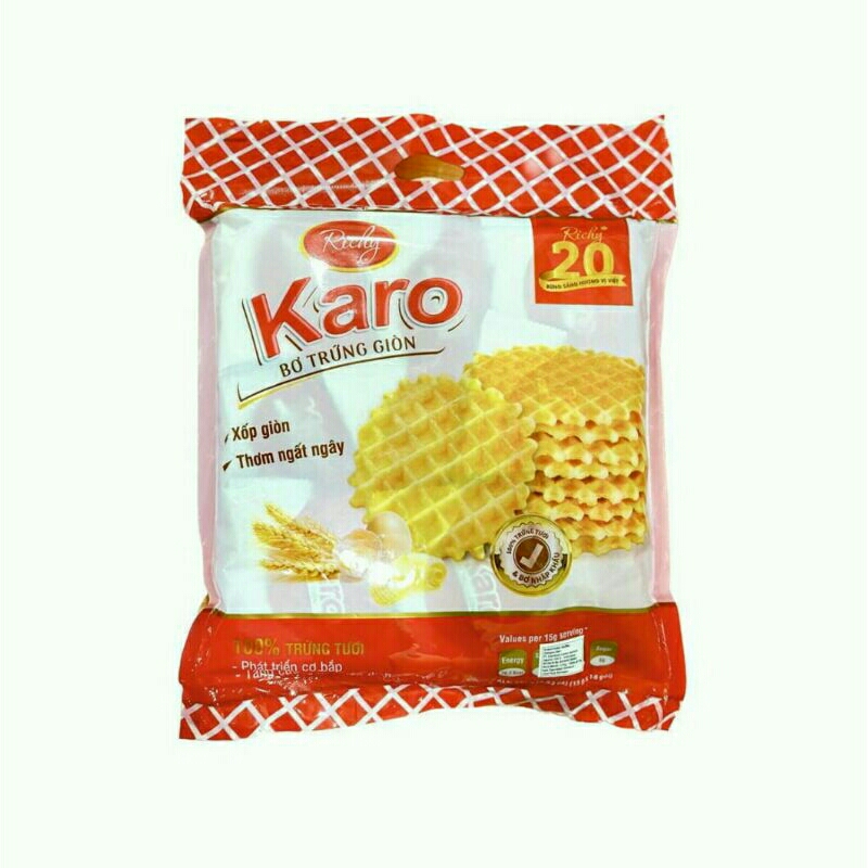 Jual RICHY KARO WAFFLE CRISPY BUTTER WAFFLES 150Gr (15Gr×10Bags