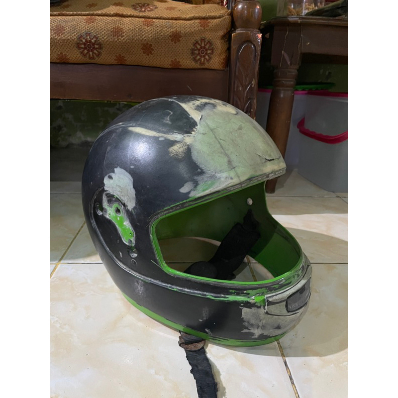 Jual helm fullface ninja ijo bahan ala ala arai Shopee Indonesia