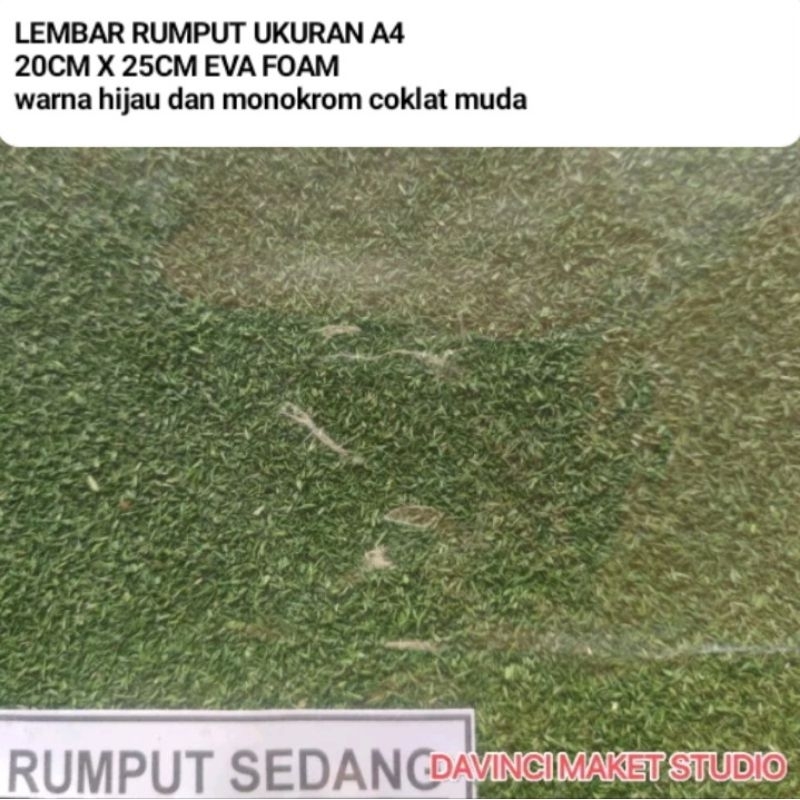 Jual A4 Eva Rumput Lembar Halus Sedang Kasar Lembaran Maket Diorama 20 ...