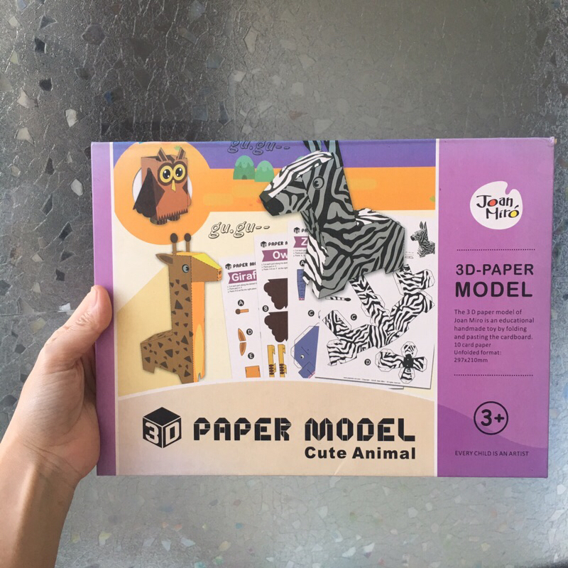 Jual Joan Miro 3D paper model animals | Shopee Indonesia