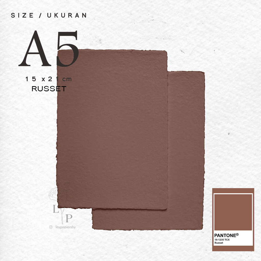 Jual Handmade Paper / Kertas Daur Ulang - Russet | Shopee Indonesia