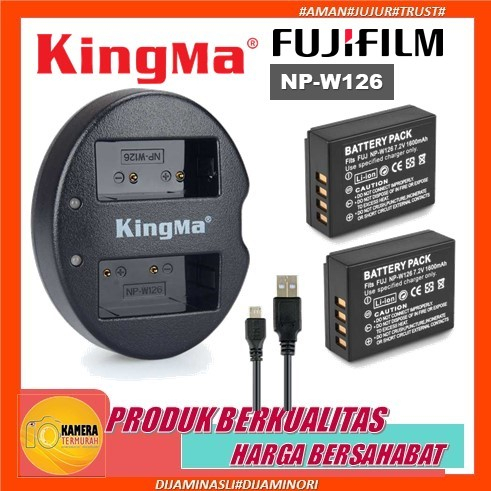 Jual Kingma Paket Complete Battery Batere Baterai Charger Set Np W