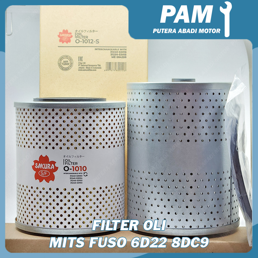 Jual Filter Oli Fuso 6D22 8DC9 Sakura O-1012-S O 1012 ME064356 | Shopee ...