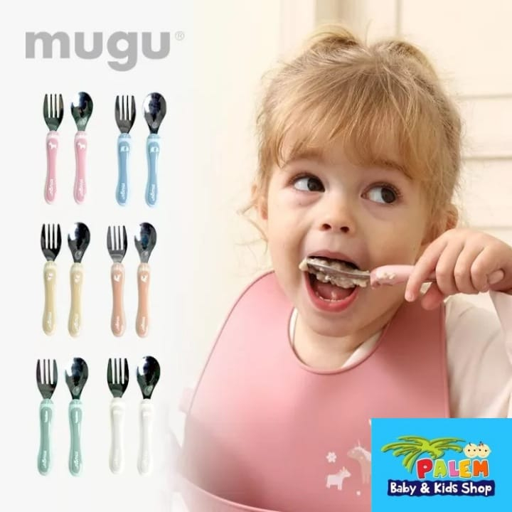 Jual Mugu Toddler Spoon & Fork - Sendok & Garpu Makan Bayi | Shopee ...