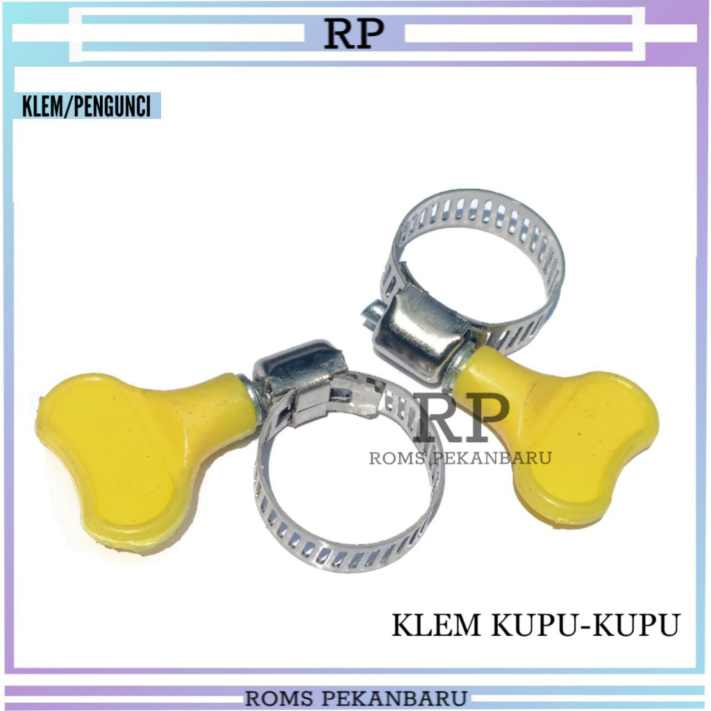 Jual Klem Kupu Kupu Klem Selang Gas Klem Pengunci Klem Selang Shopee Indonesia