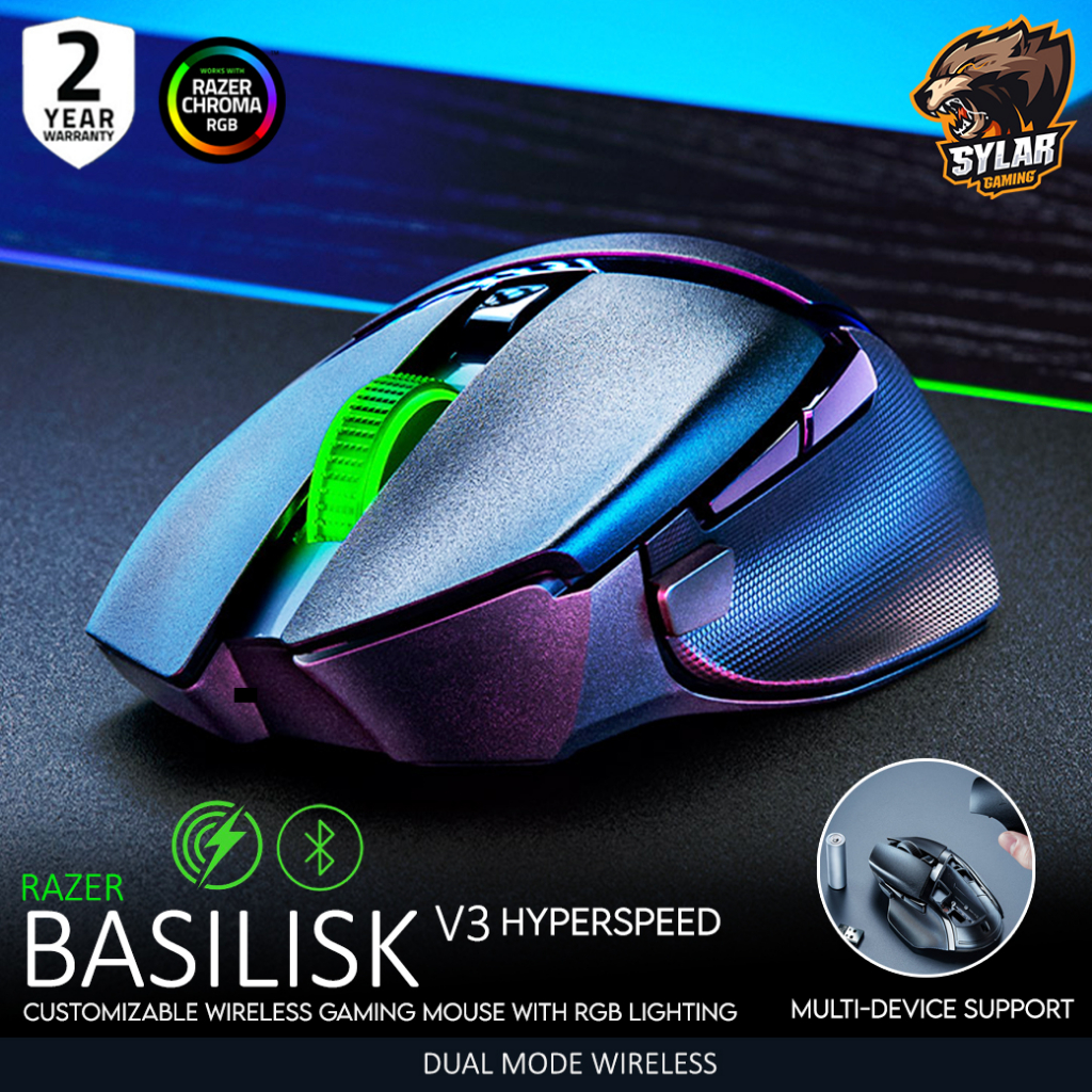 Jual Razer Basilisk V3 X Hyperspeed RGB Wireless Gaming Mouse Shopee Indonesia