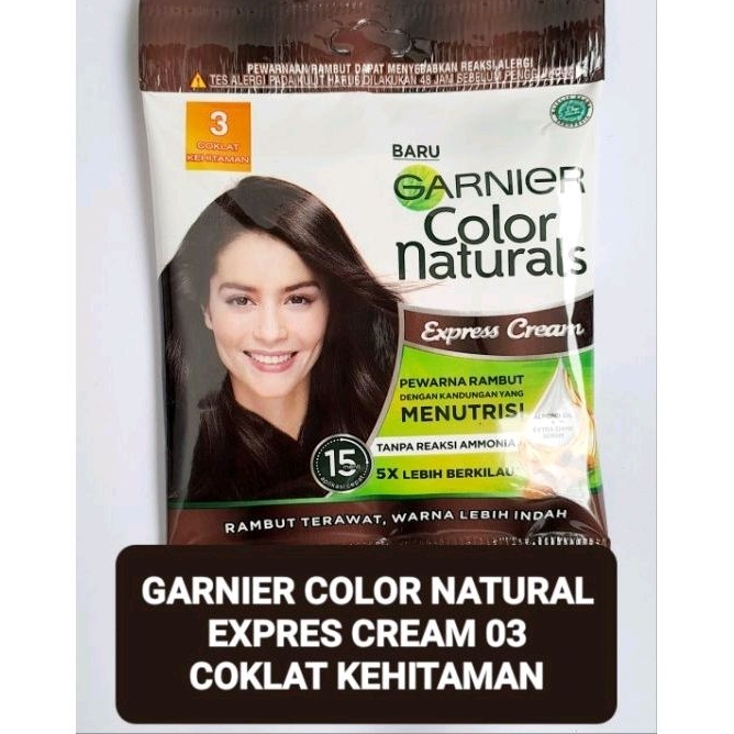 Jual Garnier Color Natural Expres Cream Coklat Kehitaman 3 Shopee