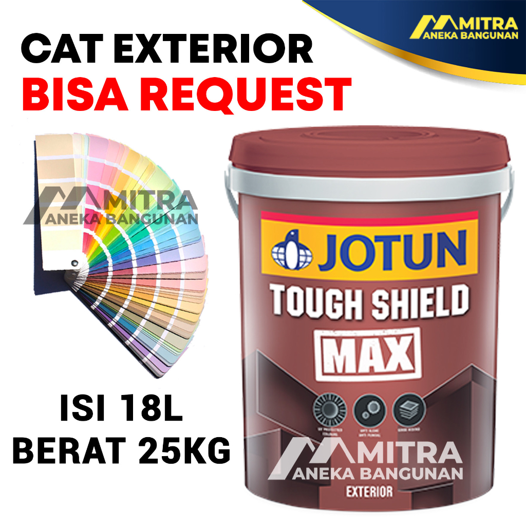 Jual Cat Tembok Eksterior Jotun Tough Shield Max 18 Liter 25 Kg 1 Pail Bisa Custom Warna 7179