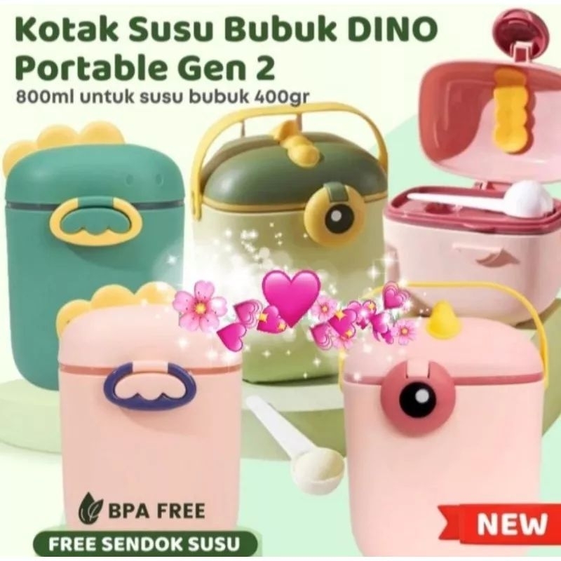 Jual Kotak Susu Bubuk Dino Tempat Penyimpanan Susu Dan Makanan Shopee Indonesia