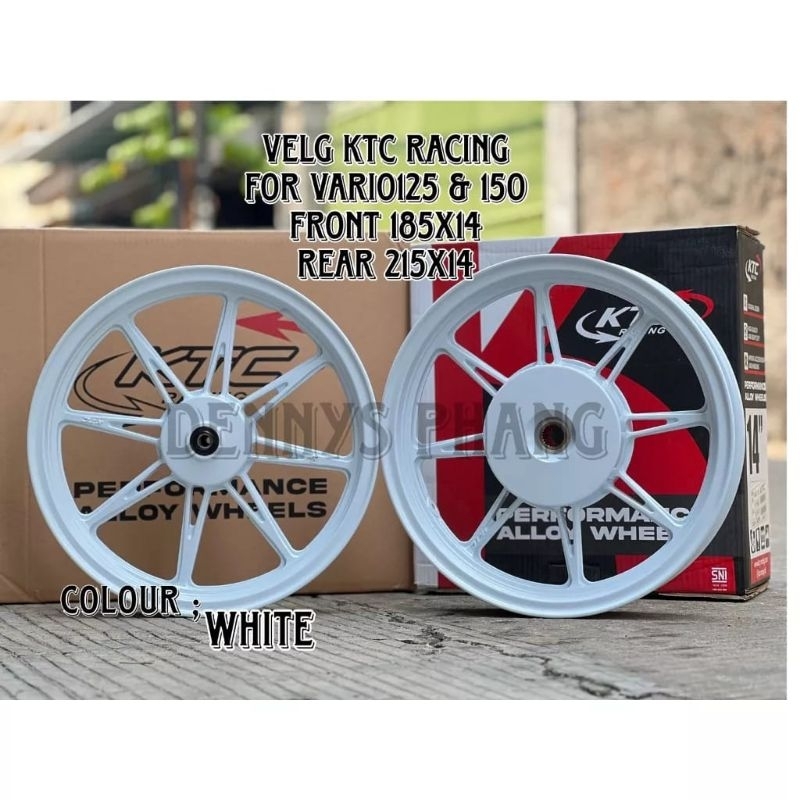 Jual VELG KTC RACING ORIGINAL RING 14 ALLOY WHEELS PALANG 8 SPECTRE ...