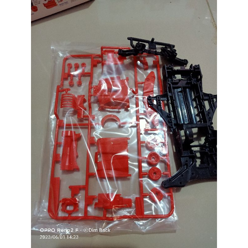 Jual Tamiya Chassis Set Fma Grey / Casis Fma Abu + Gearbox Merah