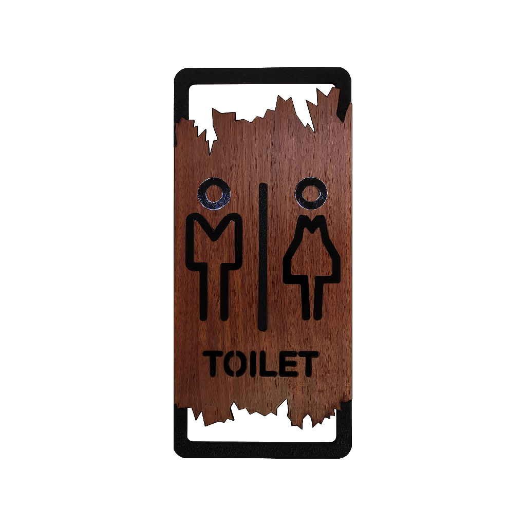 Jual Tanda Toilet Sign MDf dan Acrylic Timbul hd001 | Shopee Indonesia