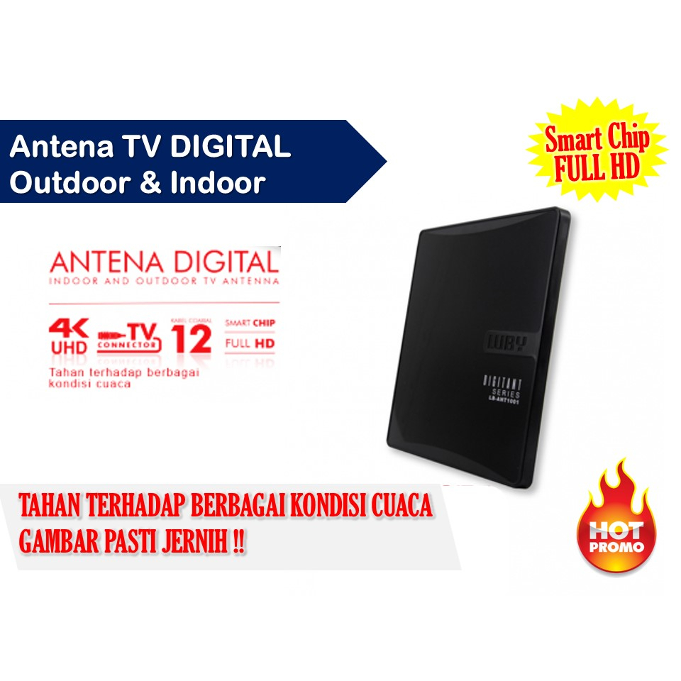 Jual Antena Tv Digital Indoor Outdoor Terbaik Jernih Antena Tv Digital