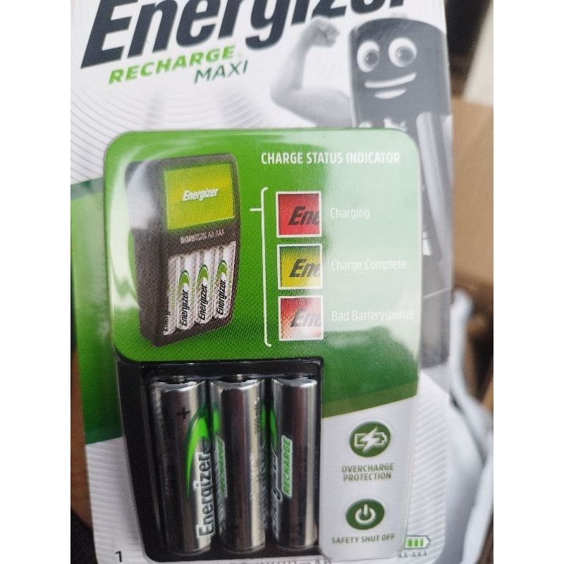 Jual Energizer Recharge + 4 Batt 2000mah CHVCM4 | Shopee Indonesia