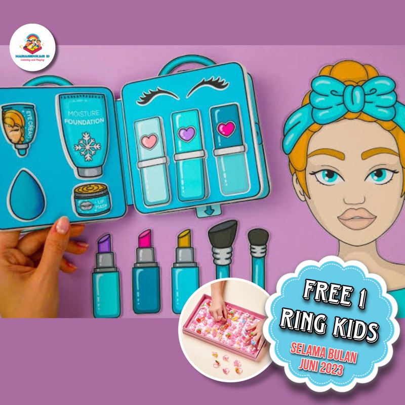 Jual Paper Doll Quiet Book Make Up Kit Shopee Indonesia