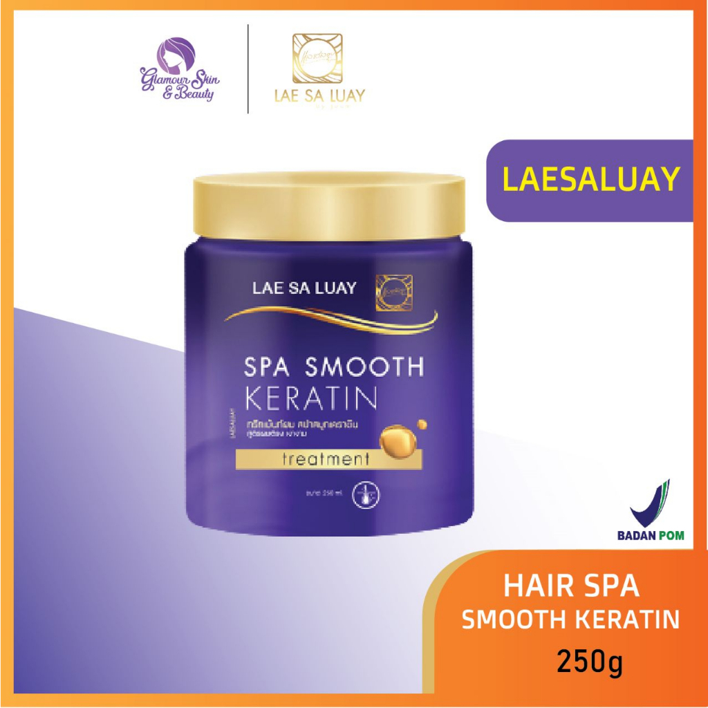 Jual Bpom Lae Sa Luay Hair Spa Smooth Keratin Masker Rambut Treatment Rambut 250 Ml 