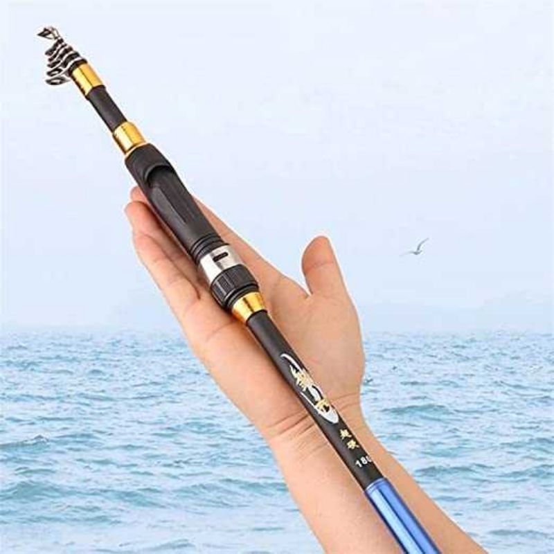 Jual Joran Pancing Carbon Fiber 1.8 Meter Alat Pancing Ikan Teleskopik ...