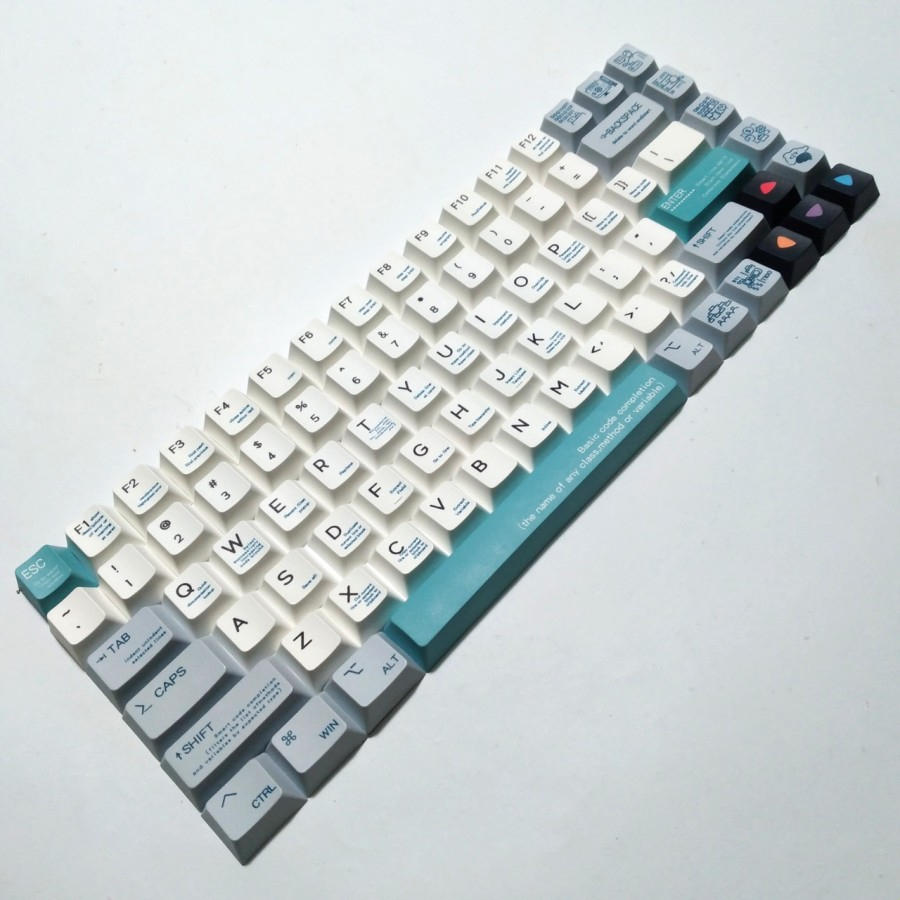 Jual Keycap Keycaps Keyboard PBT Dye Sub 996 Programmer Cherry Profile ...