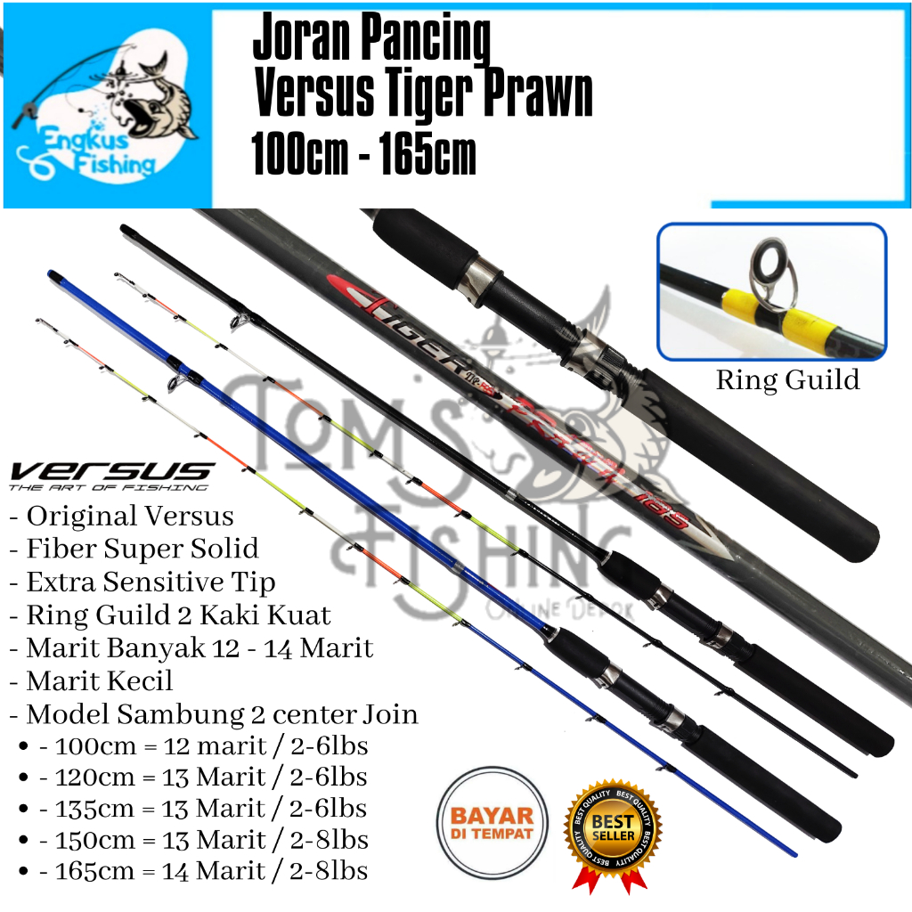 Set Pancing Joran sambung 2 dan Reel bc lure killer - (Bisa Bayar Di  Tempat)