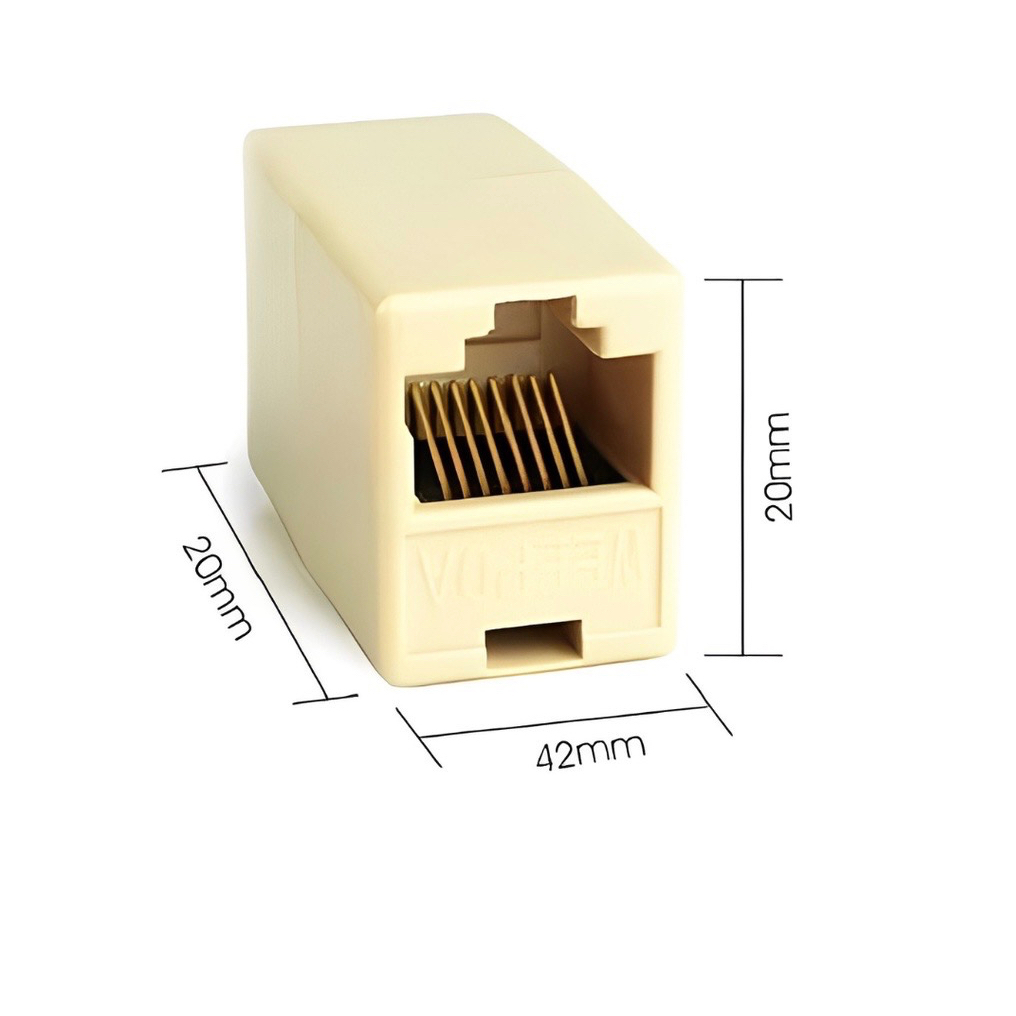 Jual Barel Connector RJ45 Barrel Konektor RJ 45 Female To Female ...