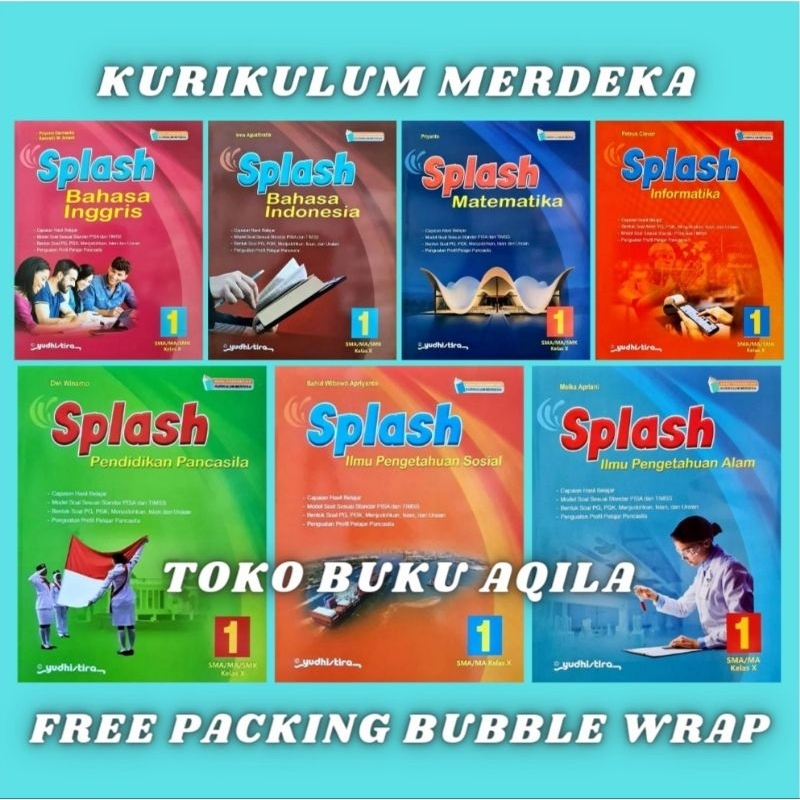Jual Buku SPLASH Kelas 1 / X 10 SMA Yudhistira Kurikulum Merdeka IPA ...