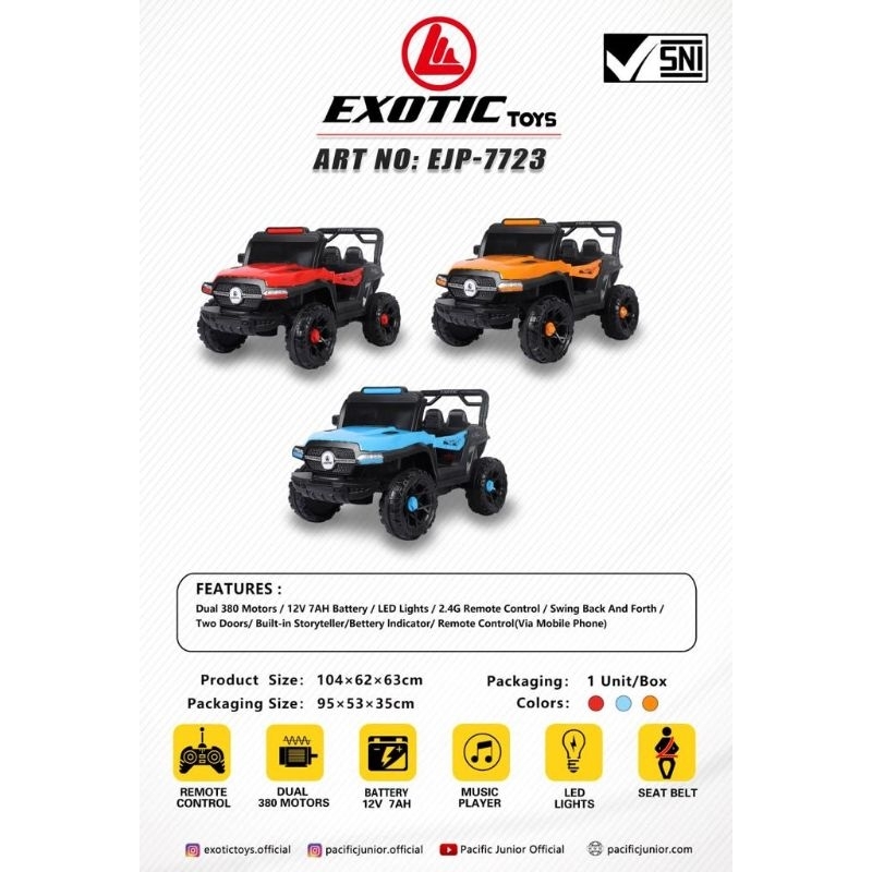 Jual Mobil Aki Exotic EJP 7723 Murah | Shopee Indonesia