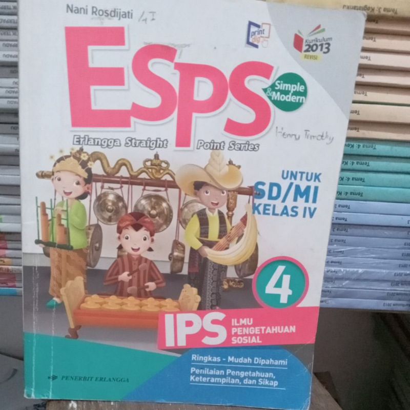 Jual ESPS IPS Kelas IV / 2 SD Kurikulum 2013 Revisi | Shopee Indonesia