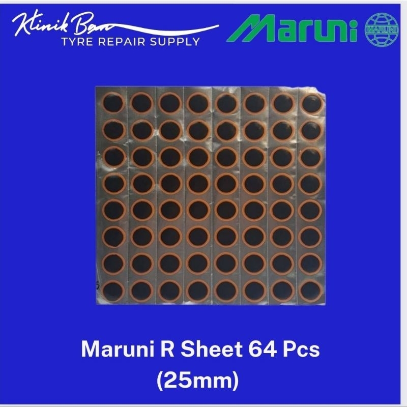 Jual Maruni Tube Patch R Lembar Isi 64pcs Karet Koyok Tambal Ban TipTop ...