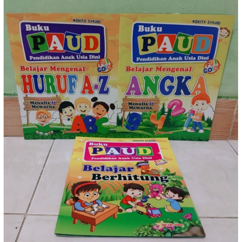 Jual Buku PAUD Belajar Mengenal Huruf A-Z | Belajar Mengenal Angka ...