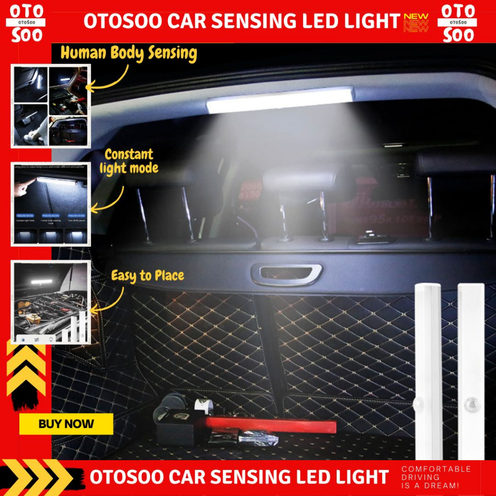 Jual OTOSOO LED SENSOR Light For Car Door Foot Trunk Storage BOX ...