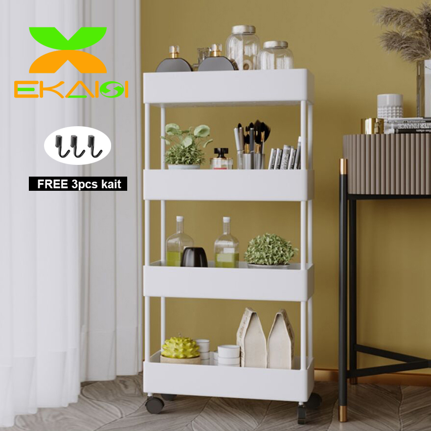 Jual Ekaisi rak toilet rak serbaguna square rak dapur rak susun 4