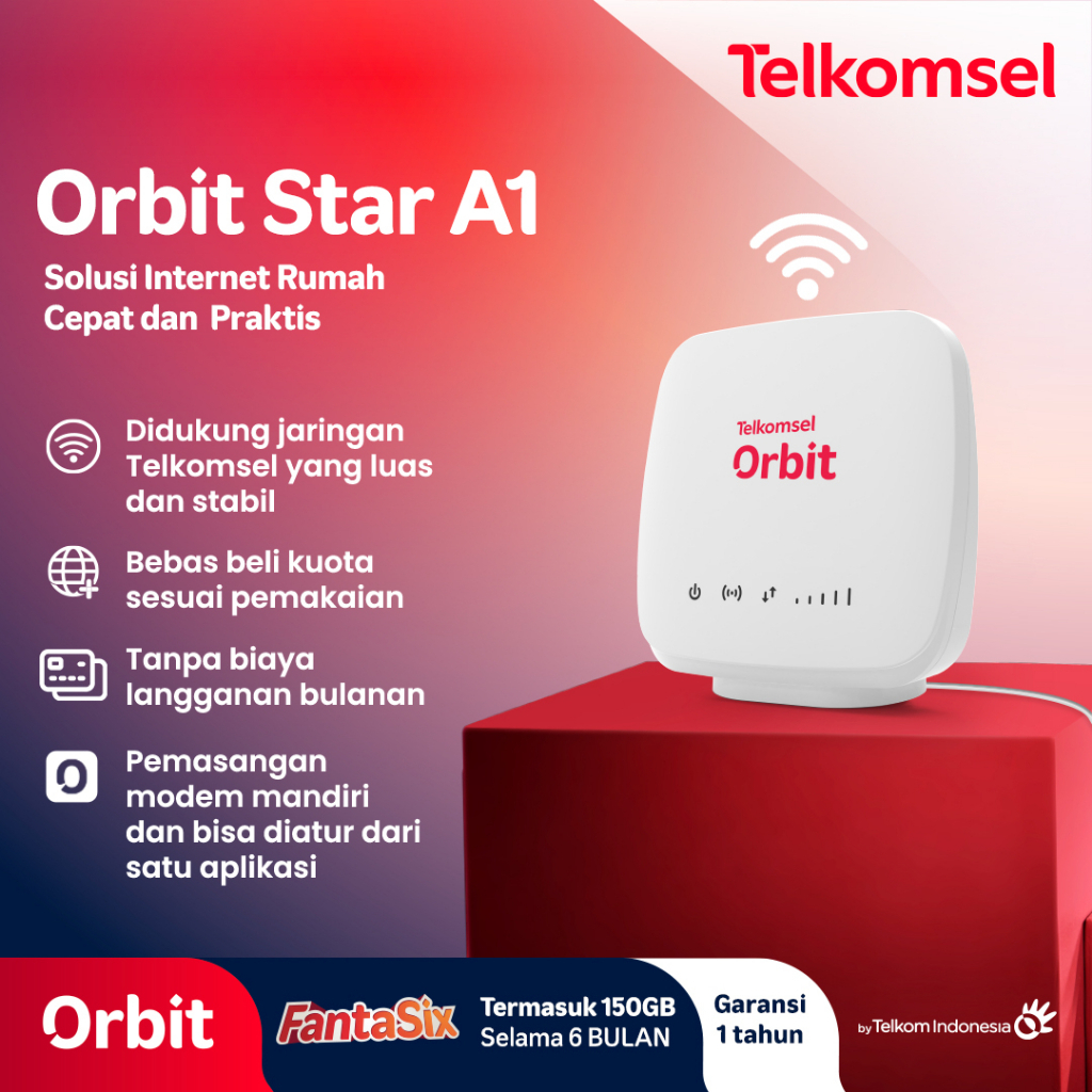 Jual Modem Orbit Telkomsel Orbit Star A1 Modem 4G WiFi High Speed ...