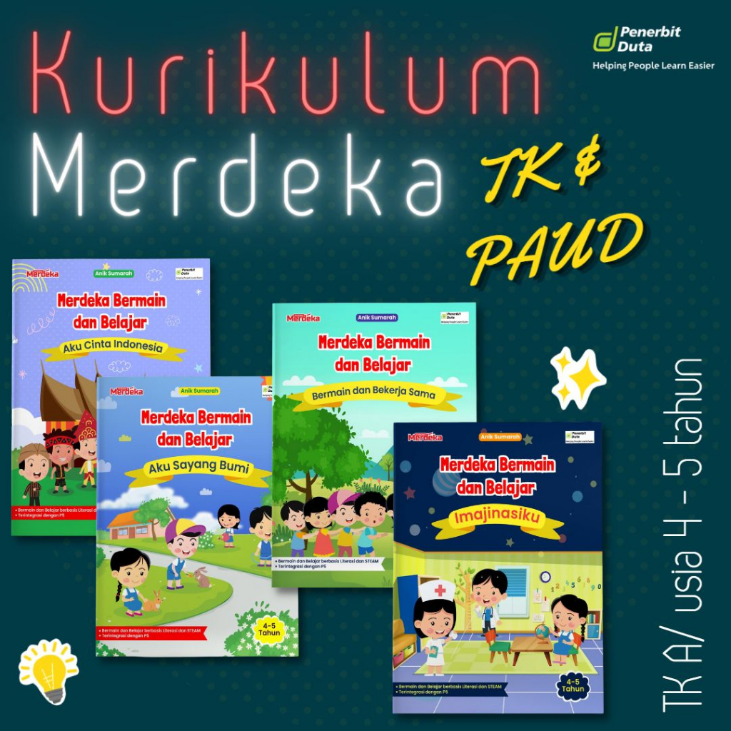 Jual Buku TK/PAUD Kurikulum Merdeka TK A – Paket Merdeka Bermain Dan ...