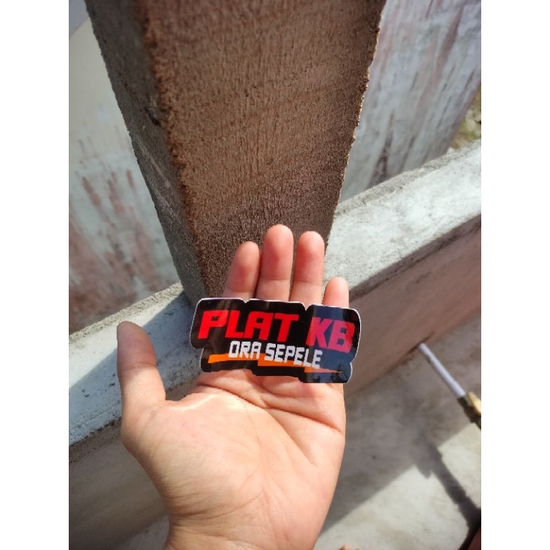 Jual Stieker Viral Stiker Plat Kb Ora Sepele Sticker Motor Stiker ...