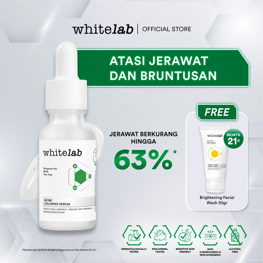 Jual Whitelab Acne Calming Serum Serum Untuk Kulit Jerawat, Bruntusan