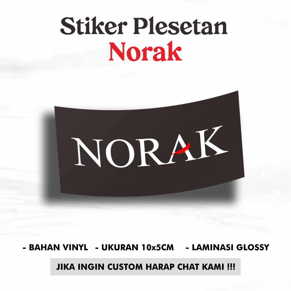 Jual Stiker Plesetan - Norak *Stiker Laptop *Stiker Dinding *Stiker