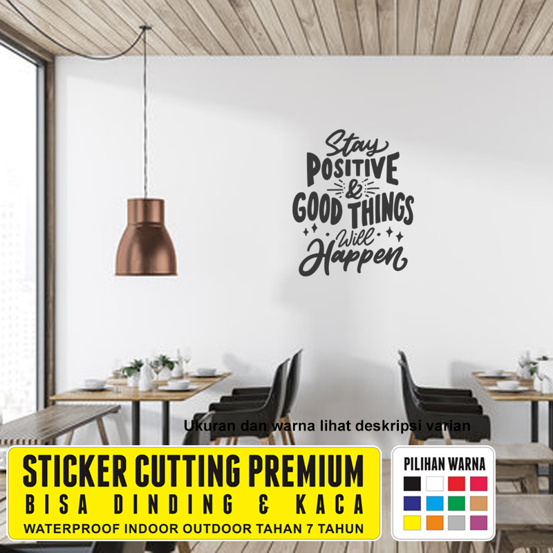 Jual Sticker Dinding Kaca Motivasi Cafe Ruang Kerja Kantor Kamar Rumah ...