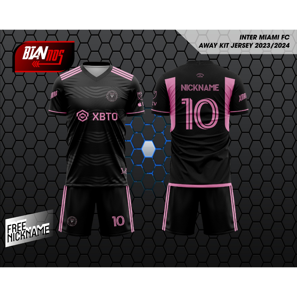 Jual JERSEY INTER MIAMI AWAY 2023/2024 FULL PRINTING (GRATIS CUSTOM ...