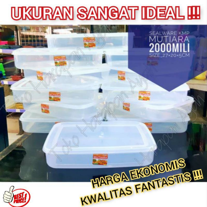 Jual Tempat Donat Risol Kmp 2000ml 2 Liter Food Box Kotak Risol