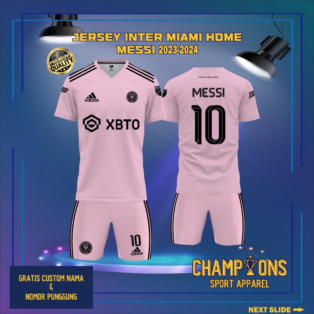 Inter Miami Messi Pink Jersey Home Kit Season 2023/2024 – Miami