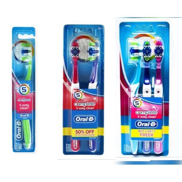 Jual Sikat Gigi Oral B Complete 5 Way Fresh Soft | Shopee Indonesia