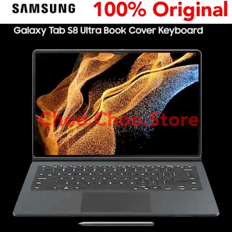 Jual Samsung Galaxy Tab S8 Ultra Keyboard Book Cover Original